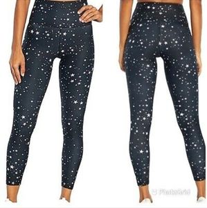 WILDFOX SWEAT Black Scattered Star Leggings Size Small